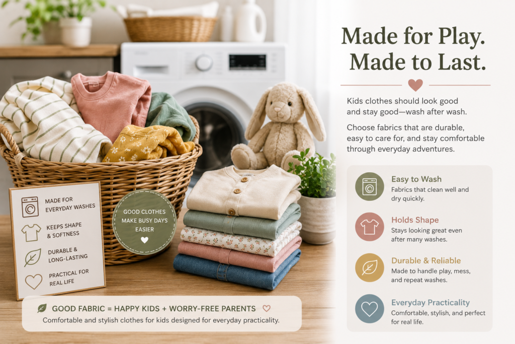 Comfortable and stylish clothes for kids designed for everyday practicality