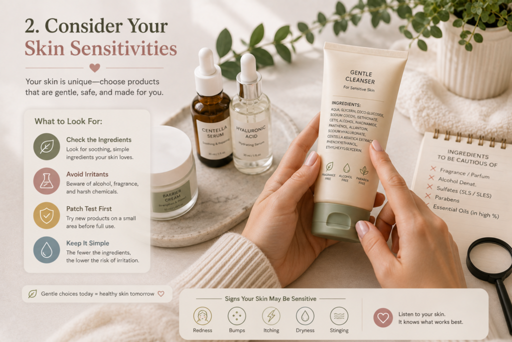 Choose beauty products for your needs by checking ingredients carefully