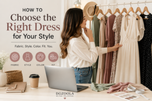 Choose The Right Dress by considering fabric, style, color, and fit